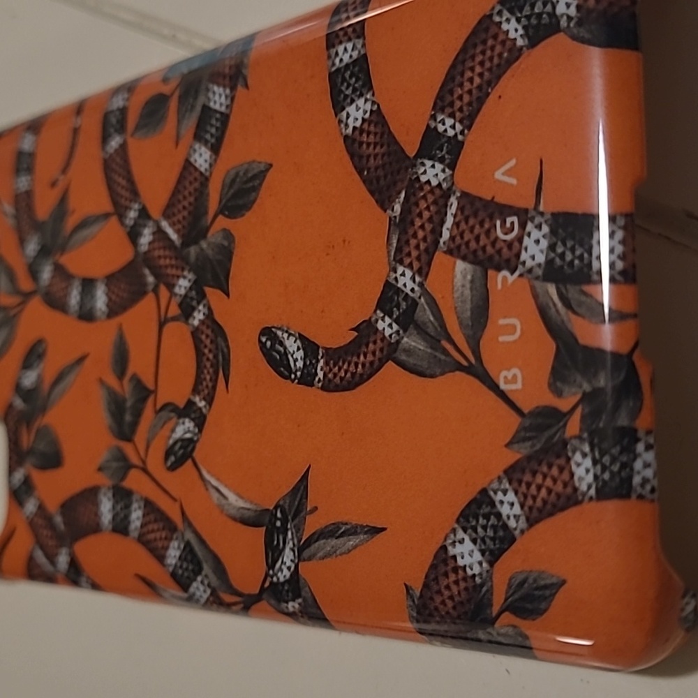 Burga Samsung galaxy s20 case orange snake print